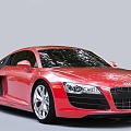 Red car sports car Audi R8 3d model