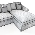 Modern Multiplayer Sofa Milton Brand Multiplayer Sofa Brand Multiplayer Sofa 3d model