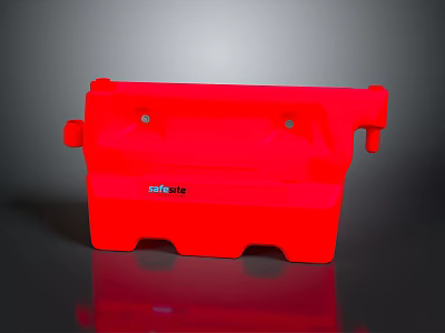 Red Computer External Housing Case with SUNON Brand and Durable Design Features 3d model