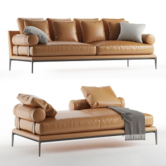 B italia Atoll sofa bench multiplayer sofa leather sofa modern sofa brand sofa 3d model