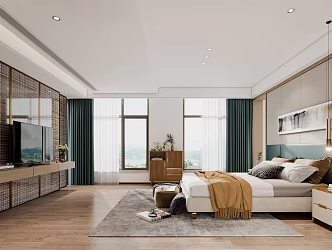 Modern Room Homestay 3d model