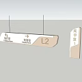 Wayfinding Signs Hanging Supermarket Customer Service Room L2 Standing Nail Salon 1 Arrow Directions