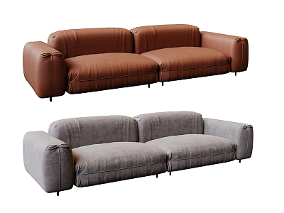 modern double sofa 3d model