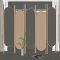 Light Luxury Screen Partition 3d model