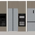 Refrigerator Oven Direct Drinking Machine Integrated Embedded Refrigerator Dishwasher 3d model