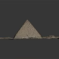 Egyptian Pyramid Model With Detailed Base And Ancient Intricate Hieroglyphic Carvings