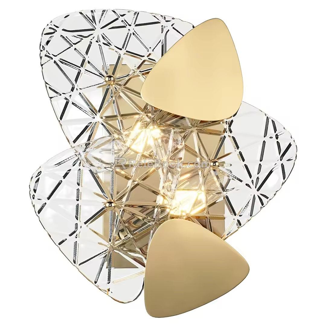 Simple Light Luxury Wall Lamp 3d model