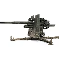 Military Camouflage Heavy Weapon Artillery With Support Structure And Design Details