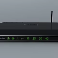 D Link Wireless G Router Black Device With Antenna And Ethernet Ports