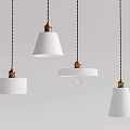 Modern chandelier combination 3d model