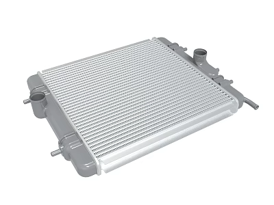 Automotive Cooling Radiator With Aluminum Core Structure 3d model
