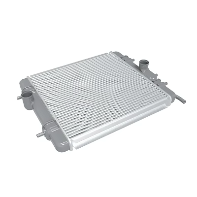 Automotive Cooling Radiator With Aluminum Core Structure 3d model