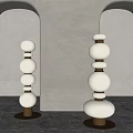 Light Luxury Floor Lamp Floor Lamp Combination 3d model
