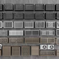 Air conditioner external unit Air conditioner rack external unit bracket Air conditioner louver rack shielding Air conditioner external hood Air conditioner decoration 3d model