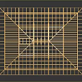 Wooden Roof Truss Structure With Grid Frame And Support Beams For Construction