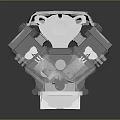Modern Engine V Racing Engine Racing Engine 3d model
