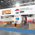 BARTEC Safe.t Technology Modern Exhibition Booth With Reception Counter And Display Area