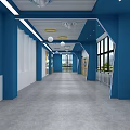 Technology Corridor Technology 3d model