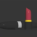 Professional Cosmetics Collection With Colorful Eyeshadow Palette Red Lipstick And Black Eyeliner