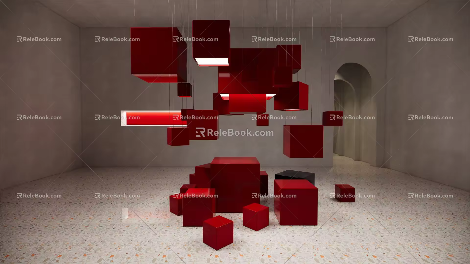 Modern Meichen Display Space 3d model