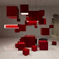 Modern Meichen Display Space 3d model