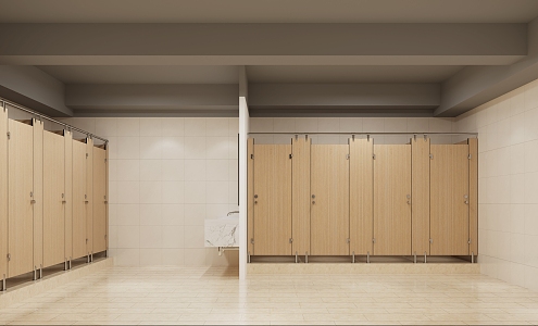 Public toilet 3d model