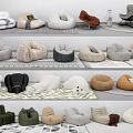 Lazy Sofa Single Sofa Casual Sofa 3d model