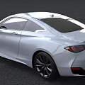 Silver Sports Coupe With Sleek Exterior Design Black Wheels And Tinted Windows