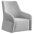 Stylish Single Sofa With Golden Velvet And Black Leather Armrest Design