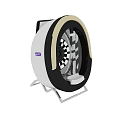 Modern skin detector face detector spectrum intelligent magic mirror 3d model