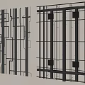 Pipe Frame Structure Design With Grid Layout And Metal Components