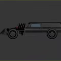Futuristic Armored Vehicle Design With Exposed Mechanical Parts And Blue Windows
