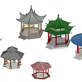 Gujian Pavilion 3d model