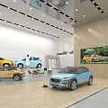 LETIN Auto 4S Dealership Modern Building Exterior With Glass Curtain Walls And Displayed Cars