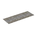 Well Constructed Roadway Facilities Featuring Neatly Laid Stone Slabs And Surrounding Gravel