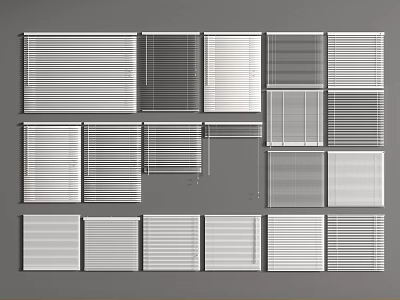 Modern venetian blinds venetian blinds 3d model