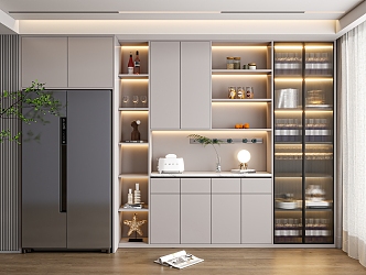 Modern Wine Cabinet 3d model