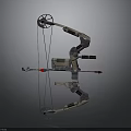 Mechanical Crossbow Structure With Pulley System Metal Components And Arrow