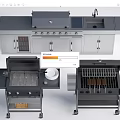 Stainless Steel Outdoor Kitchen Counter With Sink Grill And Portable Grills