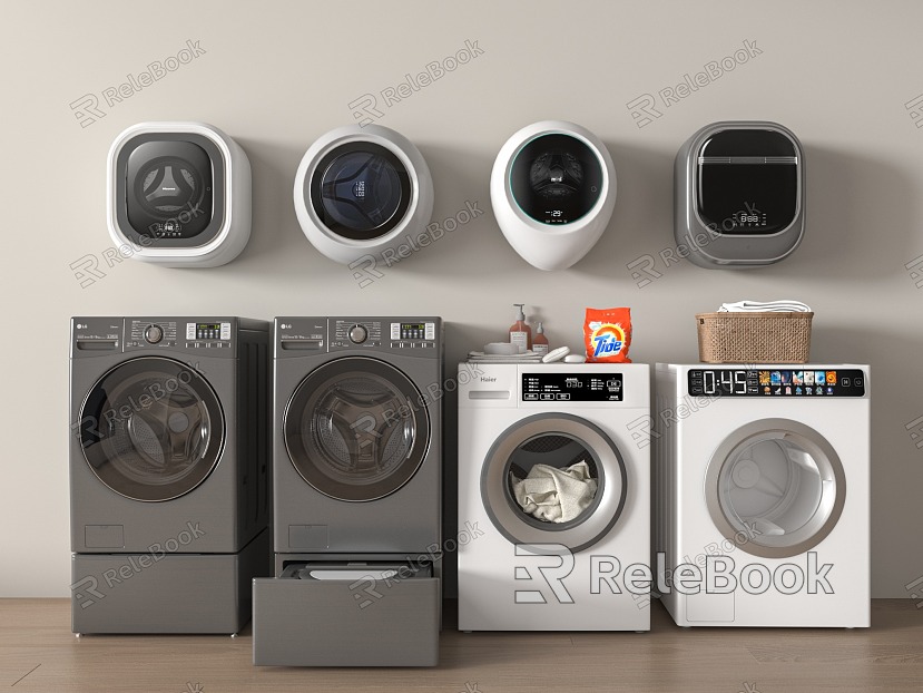 Modern Washing Machine Wall Mounted Washer Dryer model