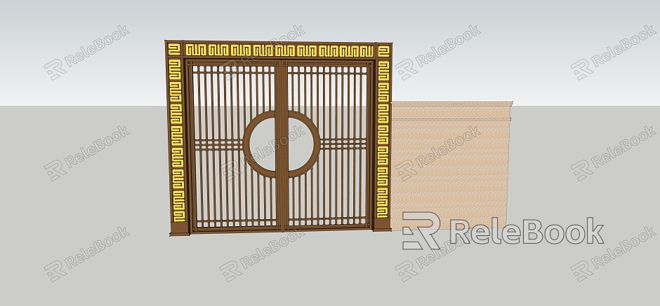 new chinese style gate model