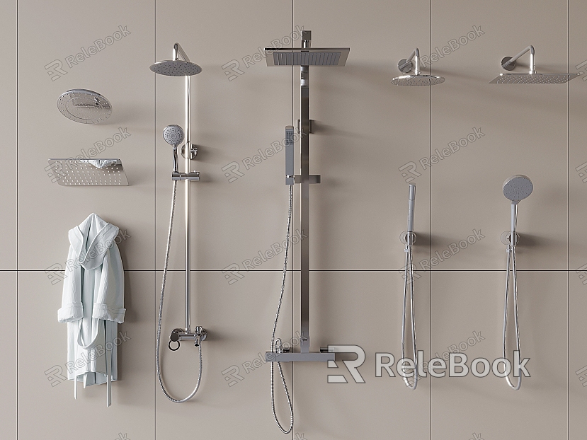 Stainless Steel Shower Shower Bathroom Hardware Small Pieces Bathrobe model