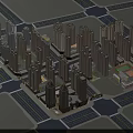 Comprehensive Aerial Planning for Urban Area with High Rise Buildings Road Layout and Green Spaces