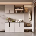 Modern Minimalist Multifunctional Entryway Shoe Cabinet With Built In Lighting And Practical Display Shelves