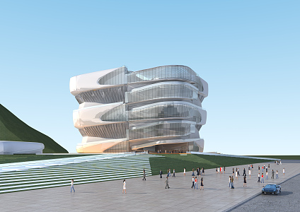 Museum of Modern Museum Architecture 3d model