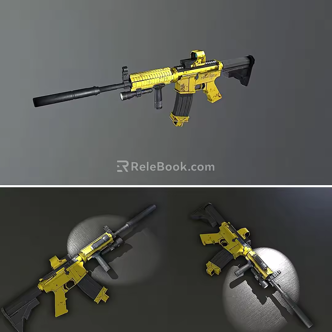 Automatic Rifle Firearms 3d model