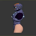 Robot Assistant Small Robot Butler Robot Butler Figure Game Figure 3d model