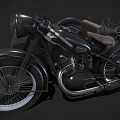 motorcycle three-wheeled motorcycle 3d model