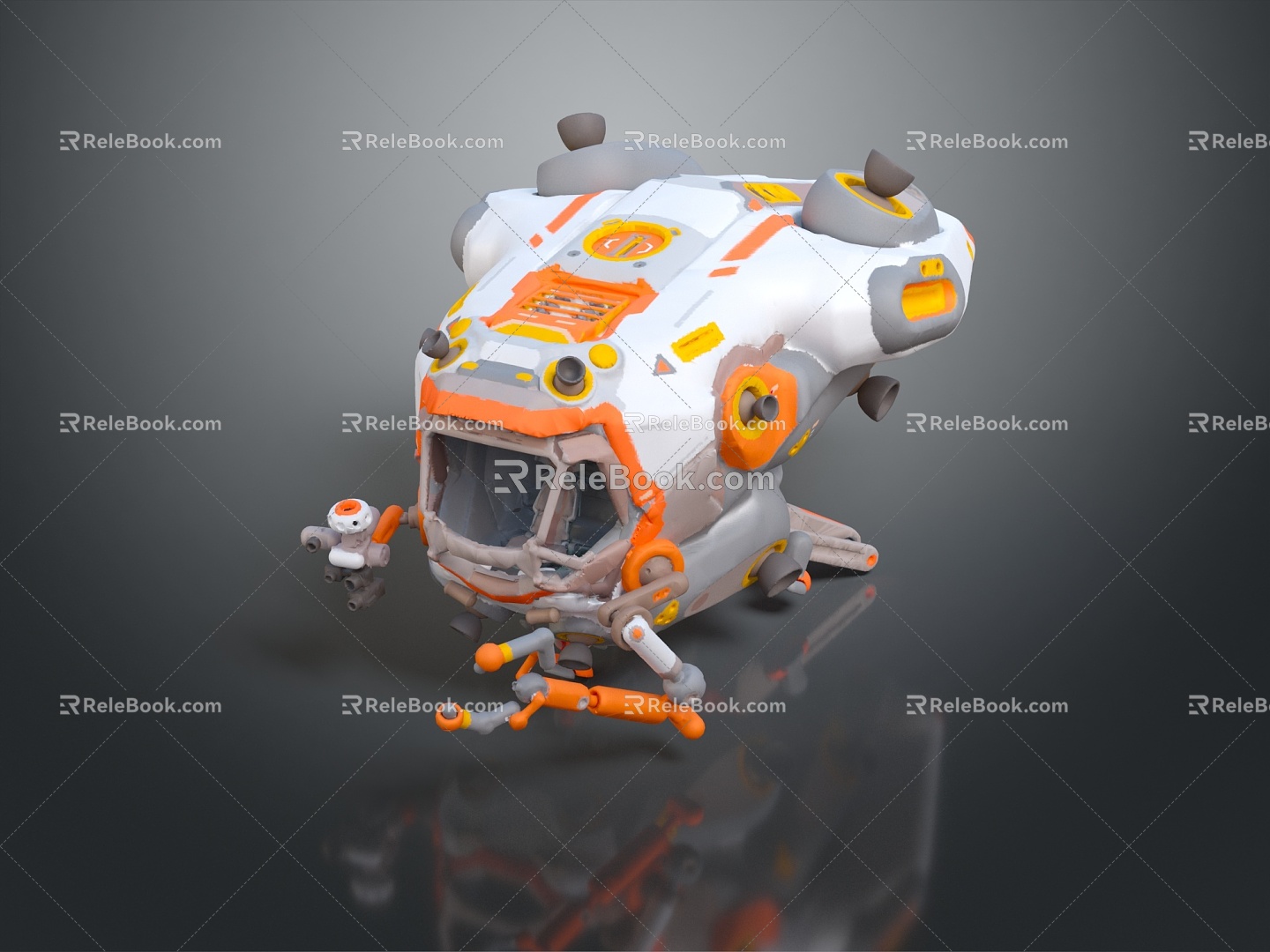 INDUSTRIAL LOFT SPACECRAFT SPACECRAFT SPACECRAFT 3d model