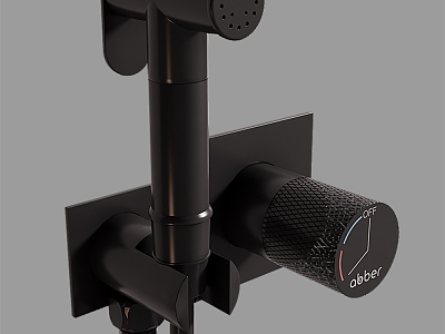 Modern faucet black faucet 3d model